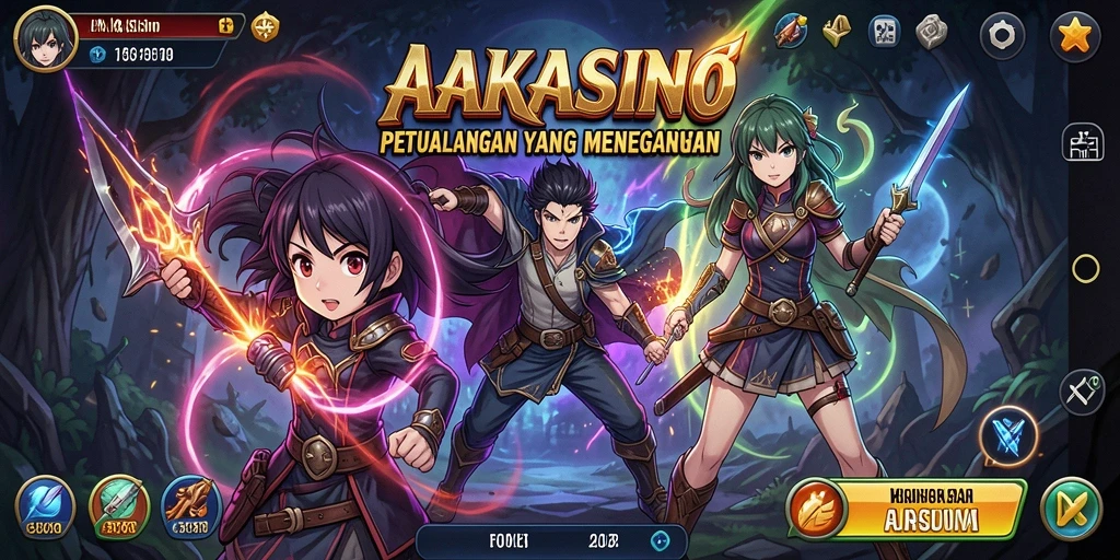 Gameplay AAKASINO yang memukau dengan karakter anime menawan.