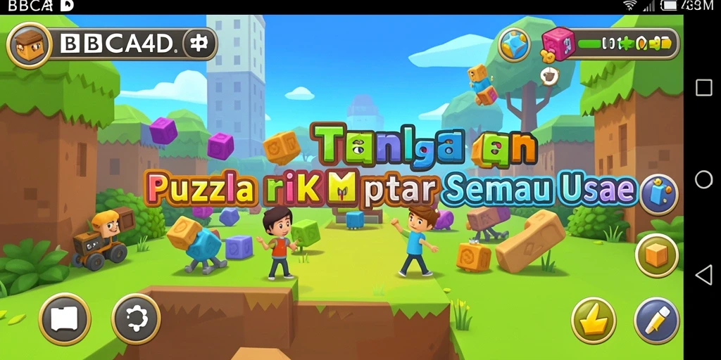 Screenshot gameplay BBCA4D menunjukkan tantangan puzzle yang seru.
