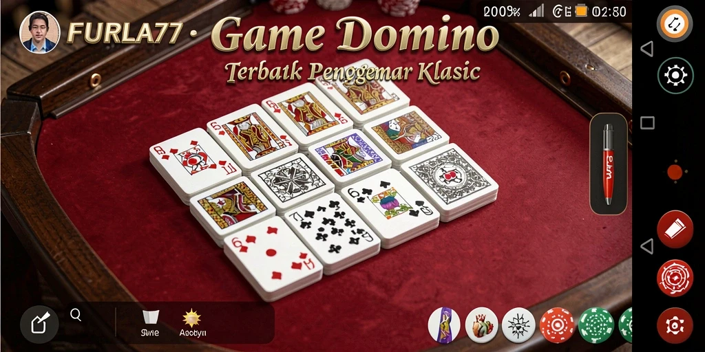 Tampilan gameplay seru dalam FURLA77, penuh aksi dan strategi domino.