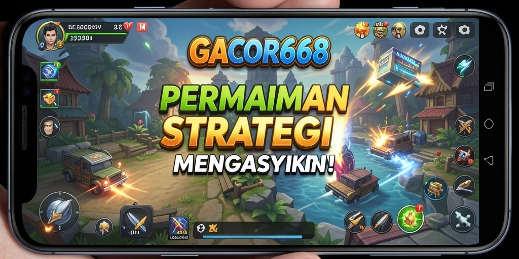 Screenshot utama GACOR668 menampilkan aksi strategi yang mendebarkan.