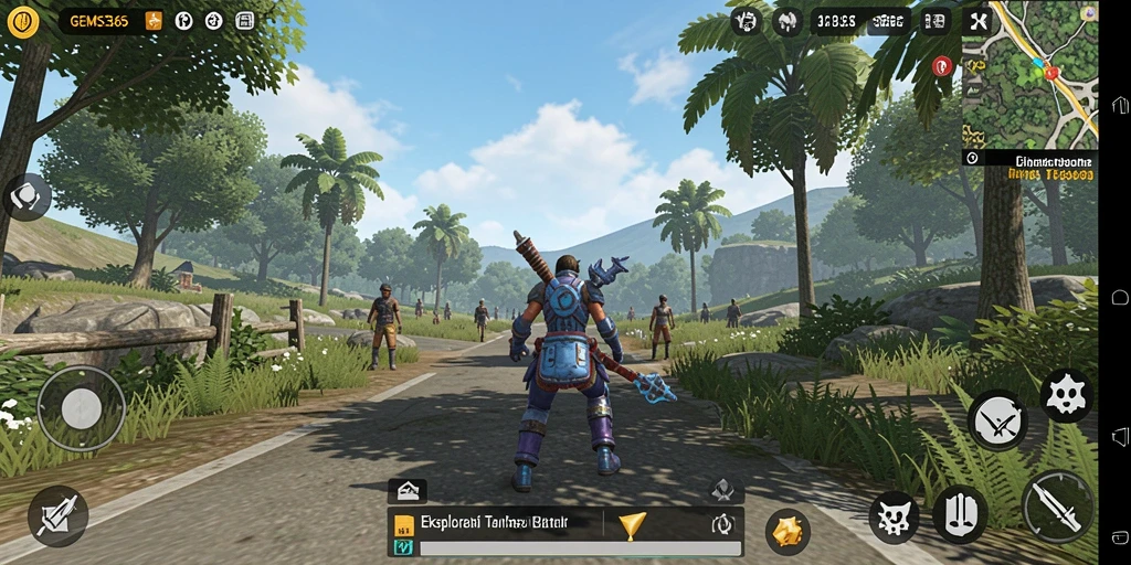 Tampilan gameplay GEMS365 yang menarik dan penuh aksi.
