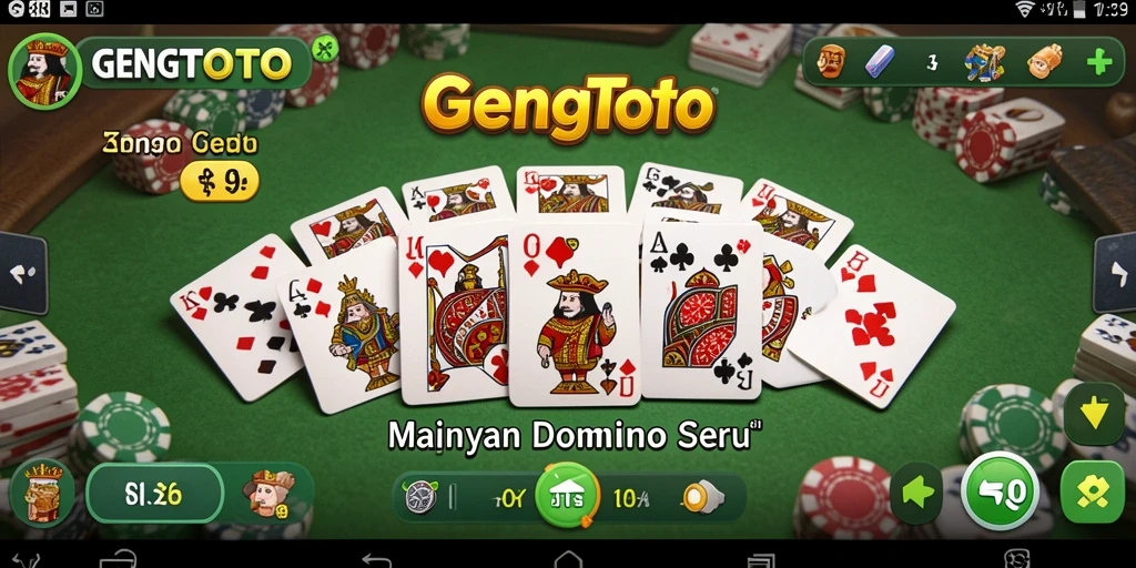 Tampilan layar gameplay seru di GENGTOTO dengan teman-teman.