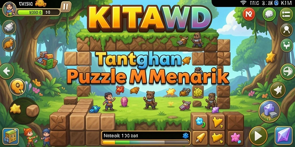 Tampilan gameplay KITAWD dengan tantangan puzzle yang menarik.