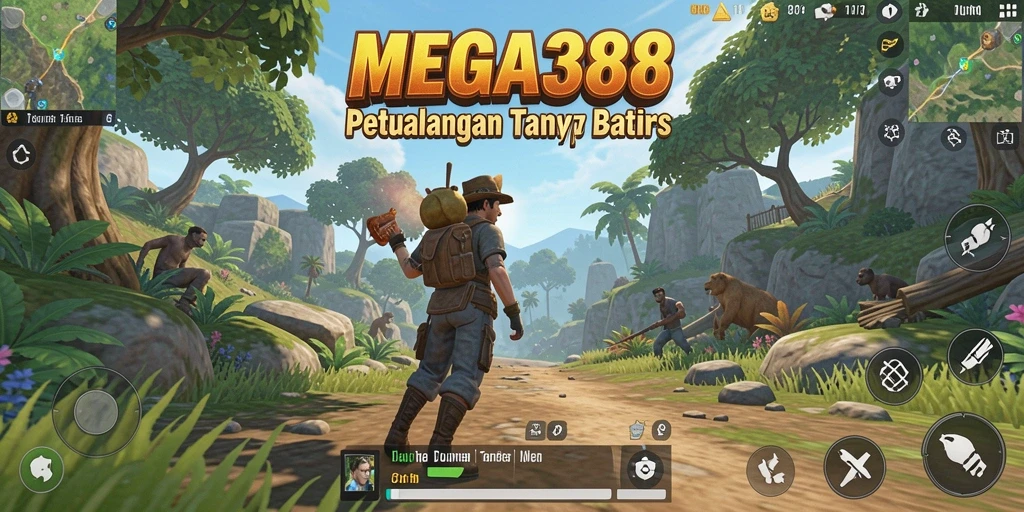Tampilan gameplay MEGA388 yang menakjubkan di dunia terbuka.