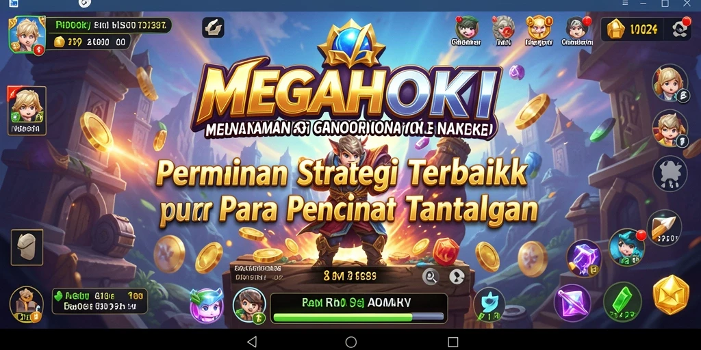 Tampilan gameplay MEGAHOKI yang menantang dengan elemen strategi.