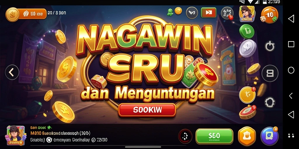 Screenshot utama NAGAWIN menampilkan gameplay slot yang seru.