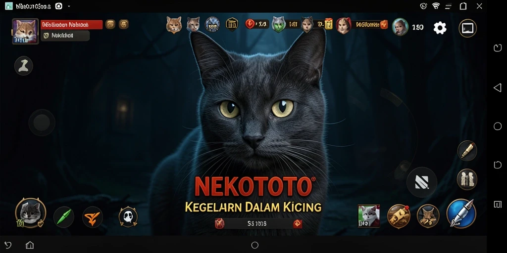 Tampilan gameplay menegangkan di dunia horror.