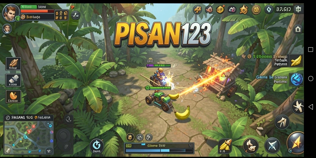 Screenshot gameplay PISANG123 menampilkan pertempuran seru dan strategi mendalam.