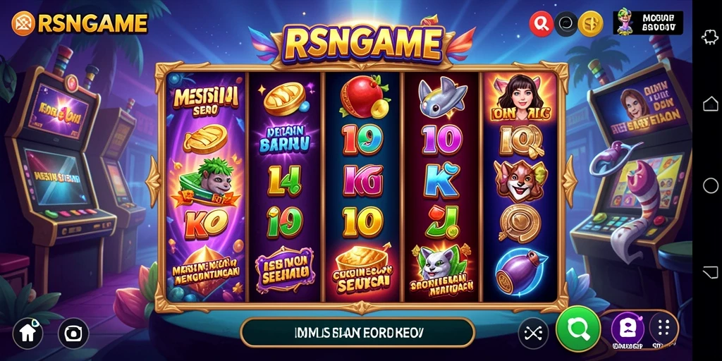 Tampilan permainan Slot RSNGAME yang menarik dan menghibur.